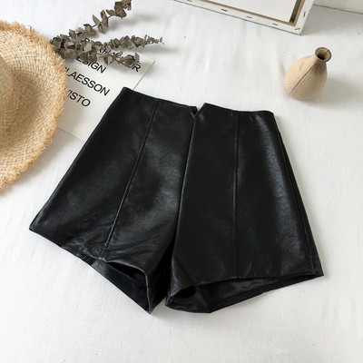 Magas derekú őszi-téli rövidnadrág magas derékkal, fekete, barna és szürke színekben