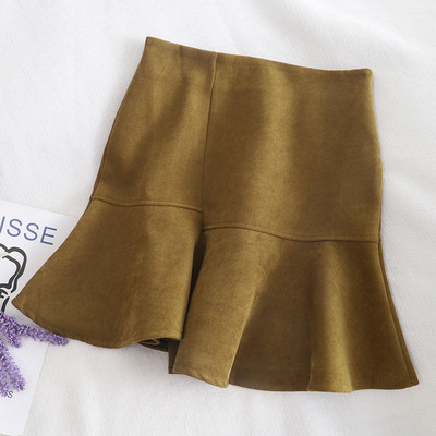 Női rövid szoknya retro stílusú hat színben, magas derékkal