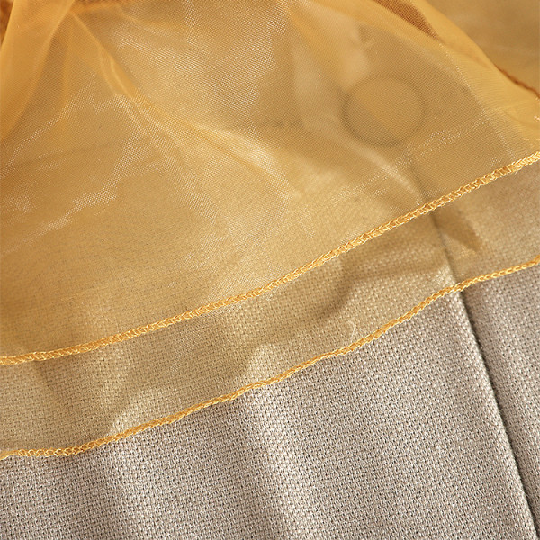 Bluza scurta de dama in patru culori cu maneci din tul si decolteu rotund