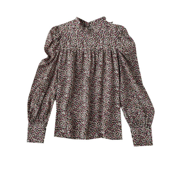 Cămașă modernă de damă cu guler înalt și mâneci lungi în diferite culori