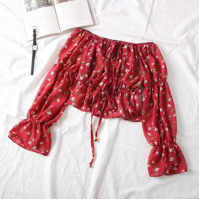 Bluza de dama actuala cu decolteu barca si maneci lotus in mai multe culori