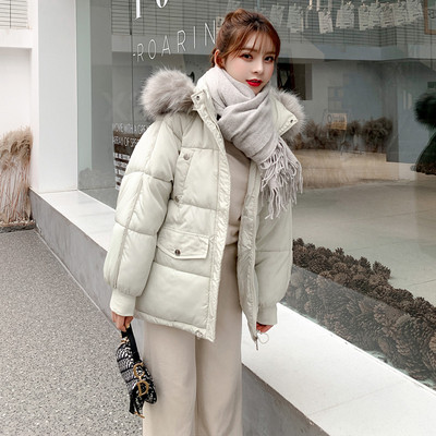 Női téli kabát széles modell, kapucnival fekete, fehér, kék, rózsaszín és zöld színben