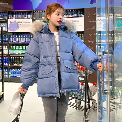 Női téli kabát széles modell, kapucnival fekete, fehér, kék, rózsaszín és zöld színben