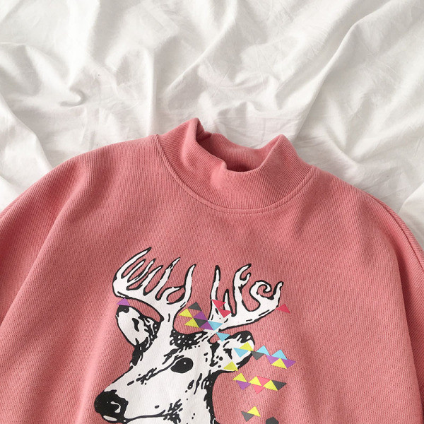 Alkalmi női pulóver rózsaszín és bézs színben, rátéttel