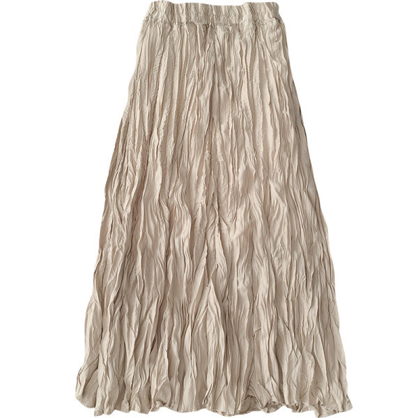 Női bársony szoknya fekete, rózsaszín és bézs színben, rugalmas derékkal