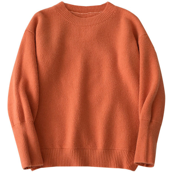 Alkalmi női pulóver öt színben, hosszú ujjal és kerek nyakkivágással