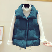 Vesta de dama toamna-iarna in roz, albastru, negru si bej