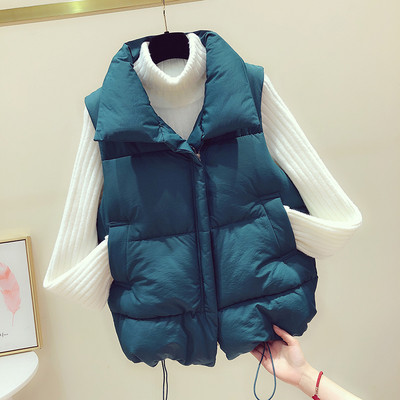 Vesta de dama toamna-iarna in roz, albastru, negru si bej