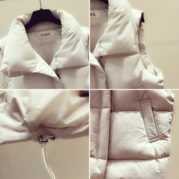 Vesta de dama toamna-iarna in roz, albastru, negru si bej