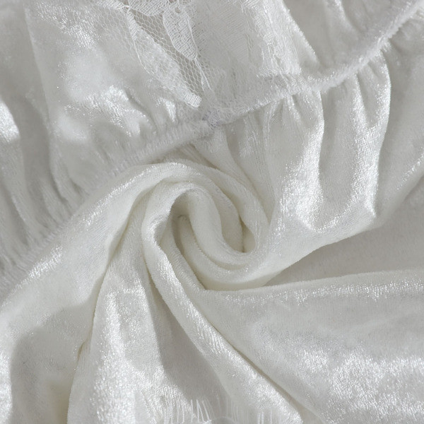 Stílusos női csipke felső fekete-fehér spitz nyakkivágással