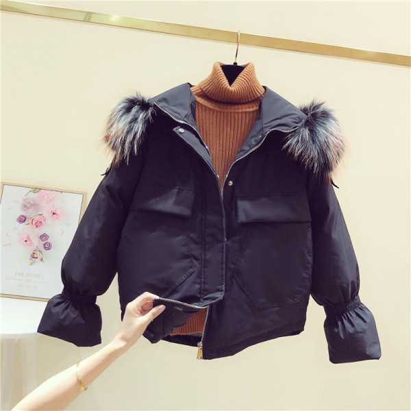 ÚJ Női őszi-téli kabát kapucnival aszimmetrikus modell fekete, bézs és zöld színekben