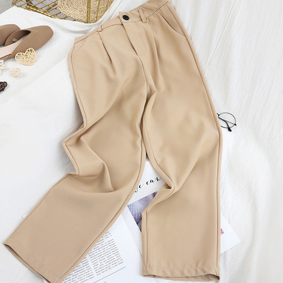 Női alkalmi nadrág egyenes modell öt színben, magas derékkal