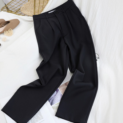 Női alkalmi nadrág egyenes modell öt színben, magas derékkal