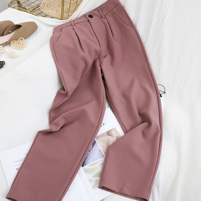 Női alkalmi nadrág egyenes modell öt színben, magas derékkal