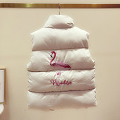 ÚJ Női alkalmi mellény, hátoldalán fekete és bézs színben hímzéssel