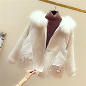 ÚJ Modern női téli tollkabát kapucnival és zsebekkel kék, fehér, rózsaszín és bézs színben