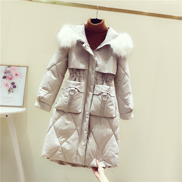 Aktuális női téli kabát szabású és hosszú modell kapucnival, sárga, zöld, fekete és bézs színben