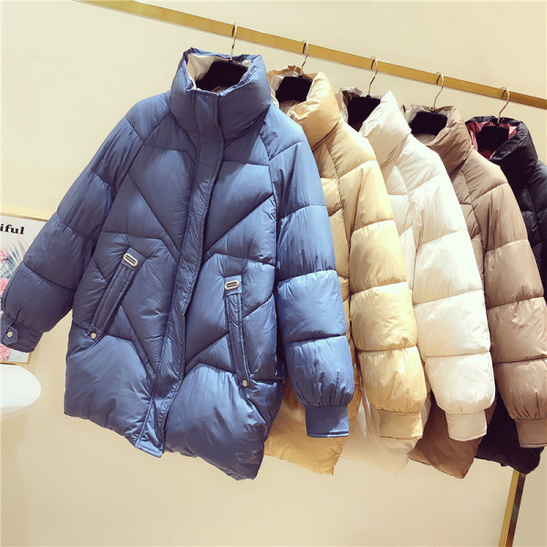 Női alkalmi téli kabát normál hosszúságú zsebekkel, sárga, fekete, barna, kék és bézs színben