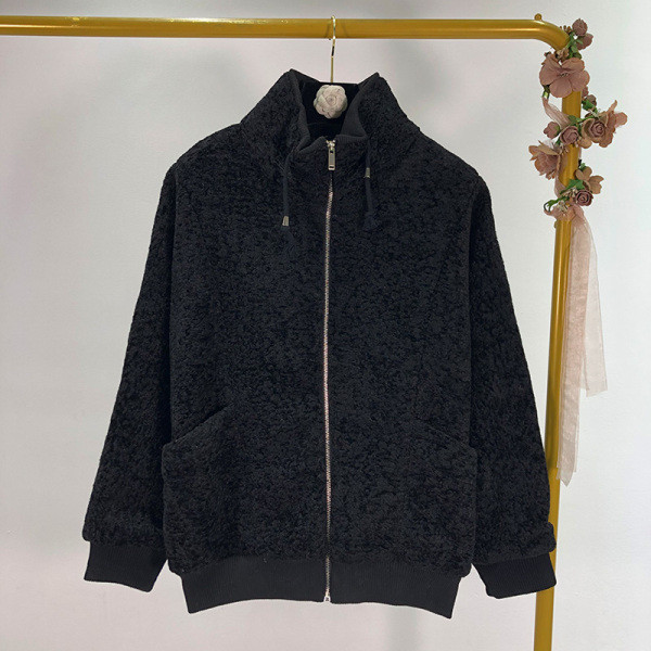 Lezser pulóver cipzárral és zsebekkel rózsaszín, szürke és fekete színben