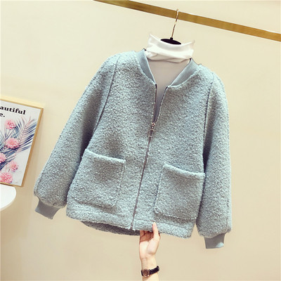 Női alkalmi pehelykabát cipzárral és zsebekkel, kék, zöld, rózsaszín és bézs színben