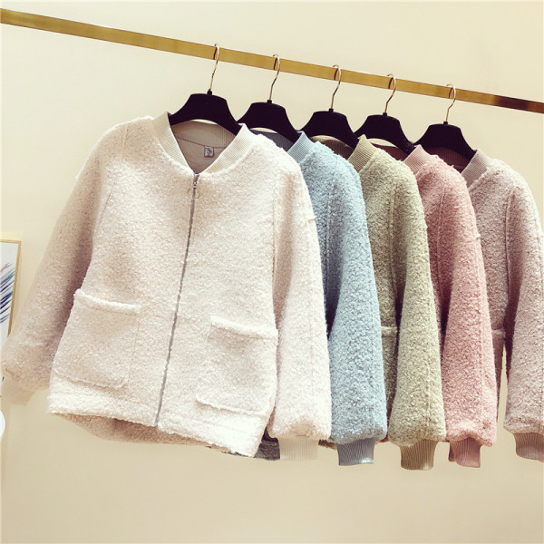 Női alkalmi pehelykabát cipzárral és zsebekkel, kék, zöld, rózsaszín és bézs színben