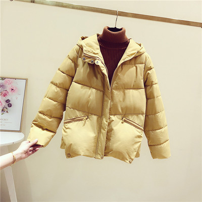 Női alkalmi kabát kapucnival sárga, fehér és fekete színben