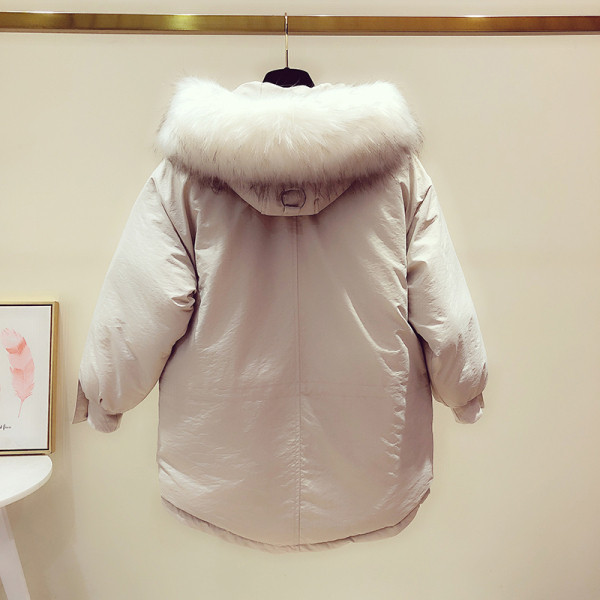 Női őszi-téli kabát kapucnival - rövid modell szürke, fekete és bézs színben