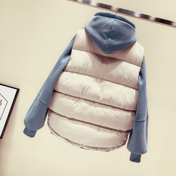 Alkalmi női mellény kerek nyakkivágással, fekete és bézs színben