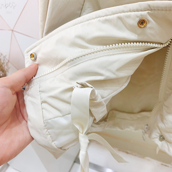 Női alkalmi A-vonalú mellény fekete-fehér színben