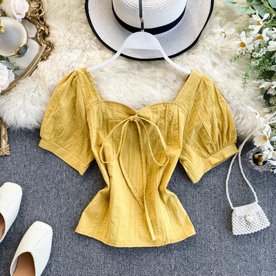 Női ing rövid ujjal és nyakkendővel több színben