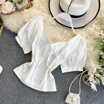 Női ing rövid ujjal és nyakkendővel több színben