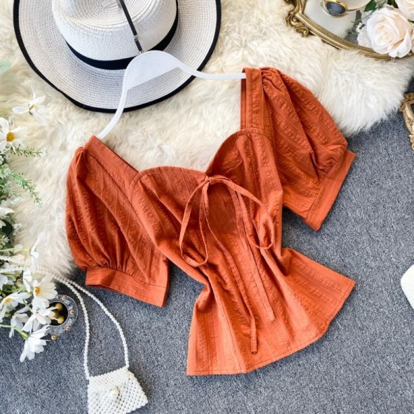 Női ing rövid ujjal és nyakkendővel több színben