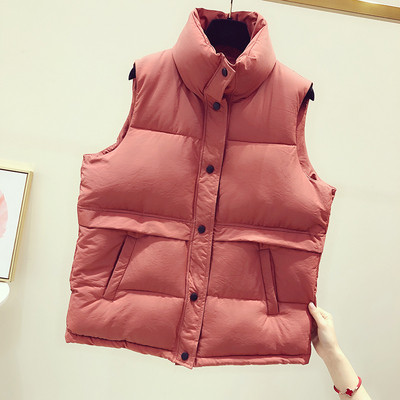 Alkalmi női mellény fehér, fekete és piros zsebekkel