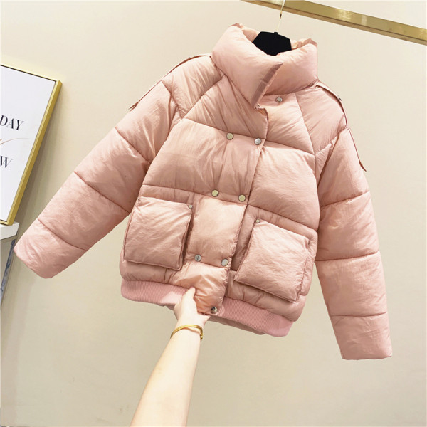 Geaca de dama toamna-iarna cu buzunare in culorile verde, roz, negru si bej