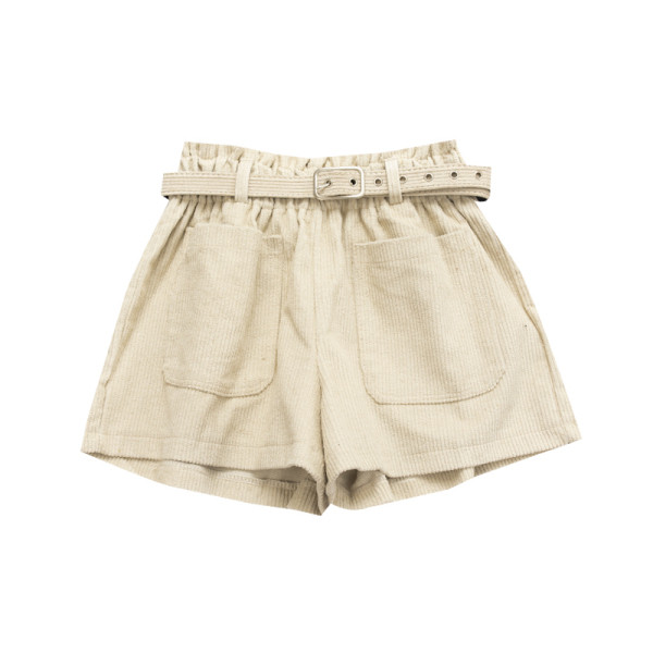 Női rövidnadrág zsebekkel és övvel négy színben