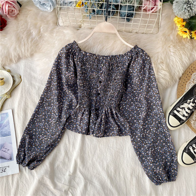 Modern női blúz öt színben, gombokkal és széles ujjakkal