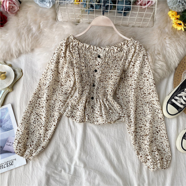 Modern női blúz öt színben, gombokkal és széles ujjakkal