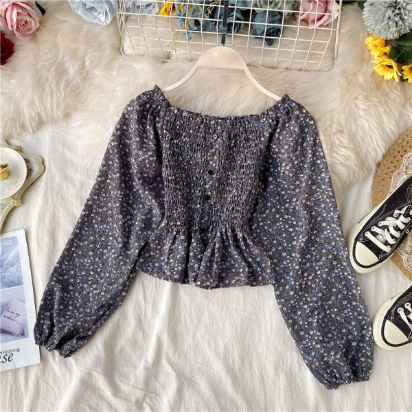 Modern női blúz öt színben, gombokkal és széles ujjakkal