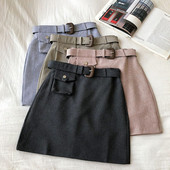 Μοντέρνα γυανικεία φούστα A-line σε τέσσερα χρώματα