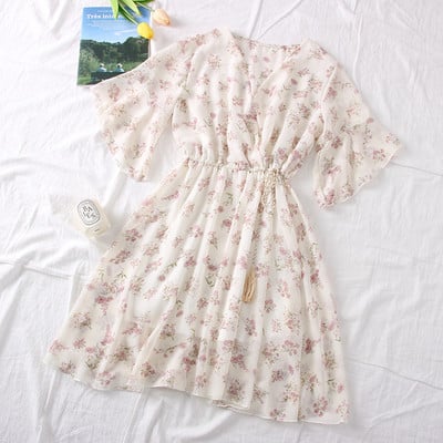 Alkalmi női ruha spitz nyakkivágással és rövid ujjú több színben