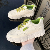 Női alkalmi sportcipő színes fehér nyakkendőkkel