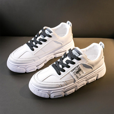 Női alkalmi tornacipő durva talppal, zöld és fekete fűzővel