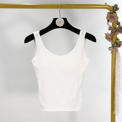 Rövid női akasztófelső, hátul kivágott részekkel szürke, fehér és fekete színben