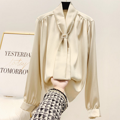 Stílusos női hosszú ujjú ing piros, fekete, rózsaszín, fehér és bézs színben