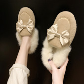 Γυναικεία χειμερινά παπούτσια με μαλακή επένδυση και κορδέλα σε μπεζ, μαύρο και καφέ χρώμα