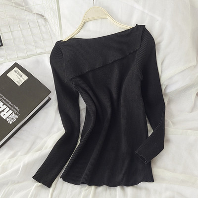 Női őszi-téli blúz fehér, fekete, szürke és barna színekben