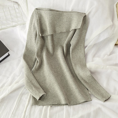 Női őszi-téli blúz fehér, fekete, szürke és barna színekben