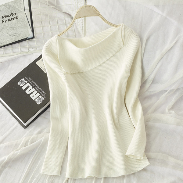 Női őszi-téli blúz fehér, fekete, szürke és barna színekben