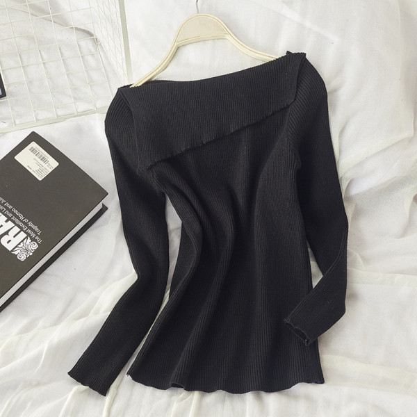 Női őszi-téli blúz fehér, fekete, szürke és barna színekben