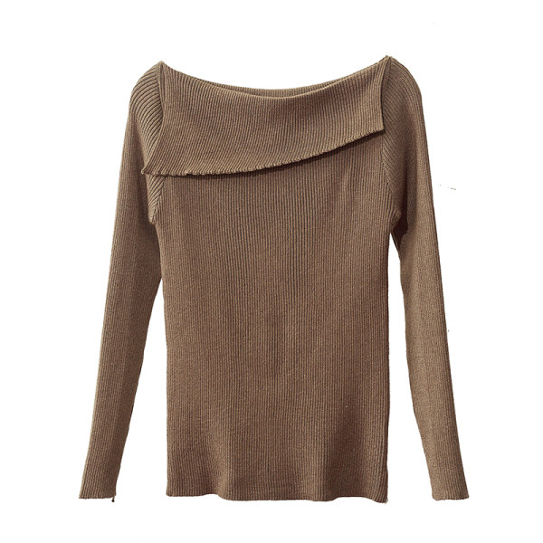 Női őszi-téli blúz fehér, fekete, szürke és barna színekben